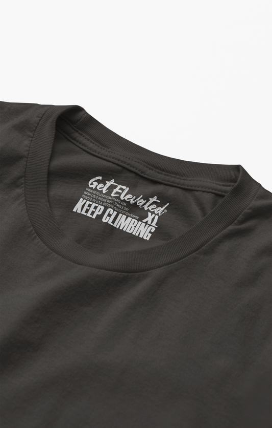 Pre-Order *Ships within 3 weeks - Gray and Black Logo Tri-Blend T-shirt