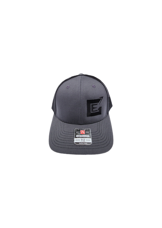 Trucker Hat Black & Gray Logo