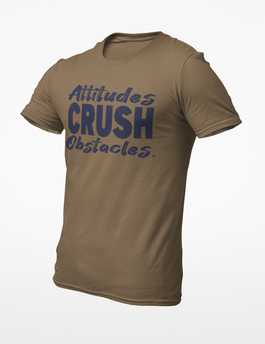 Pre-Order *Ships within 3 weeks - Attitudes CRUSH Obstacles Venetian Green-Gray/Navy Tri-Blend T-shirt