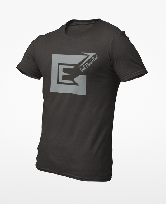 Gray and Black Logo Tri-Blend T-shirt