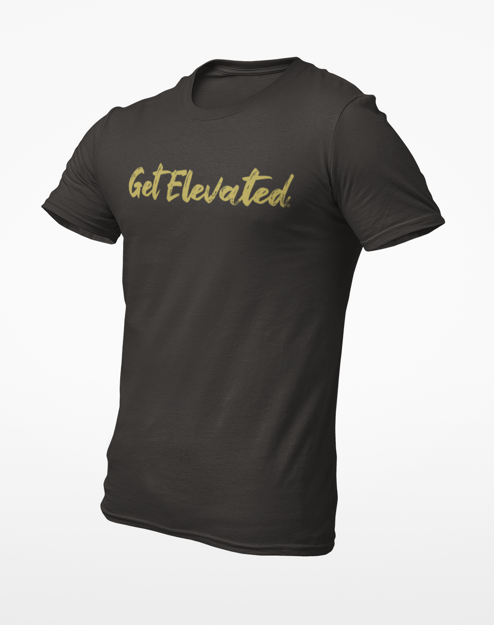 Black and Gold Get Elevated Tri-Blend T-shirt