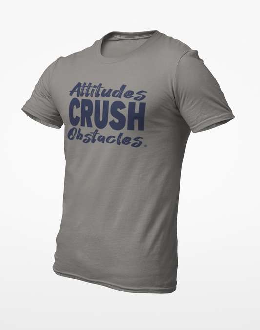 Attitudes CRUSH Obstacles Gray/Navy Tri-Blend T-shirt