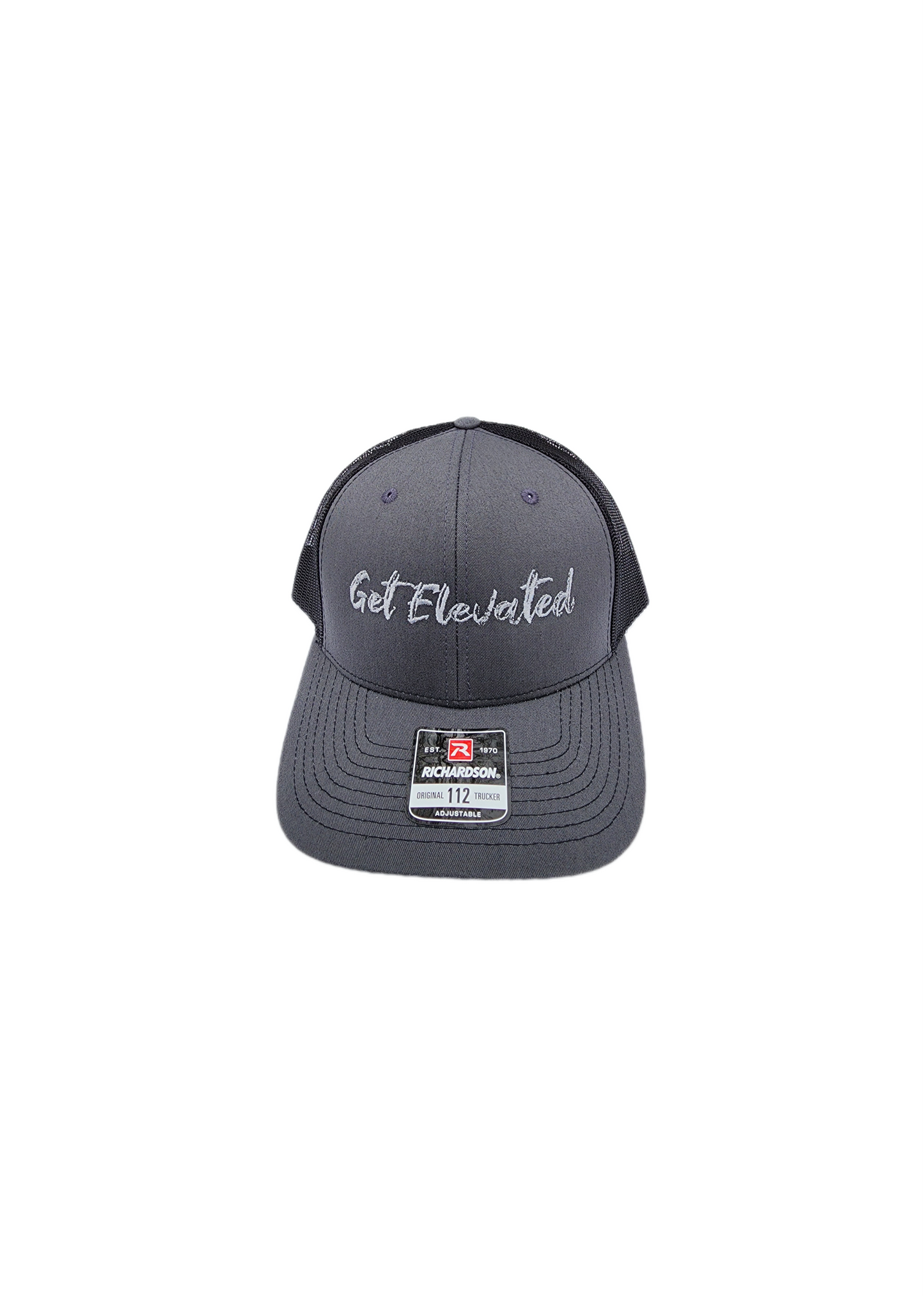 Trucker Hat Black & Gray Get Elevated